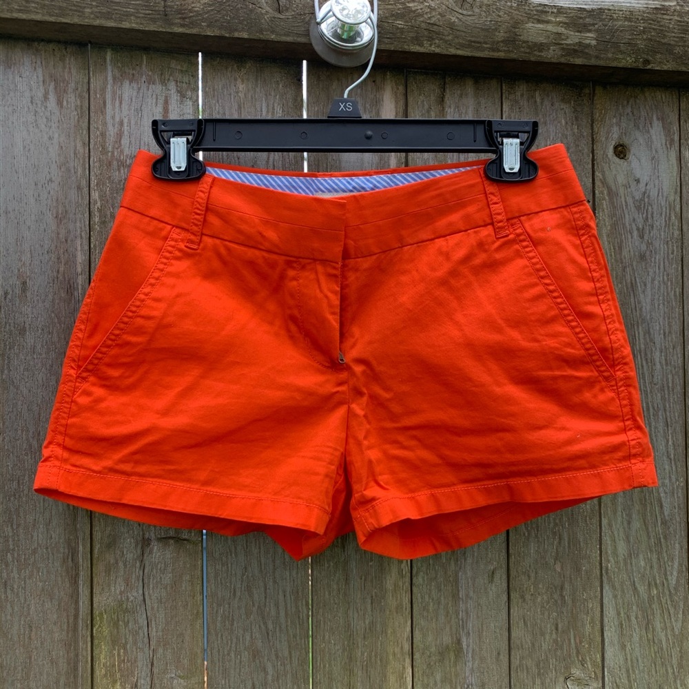 Red Chino shorts